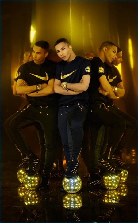 Otro matrimonio ideal: Olivier Rousteing, de Balmain, diseña una colección especial para Nike