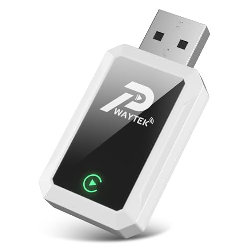 PWAYTEK Adaptador inalámbrico 2 en 1 CarPlay y Android Auto