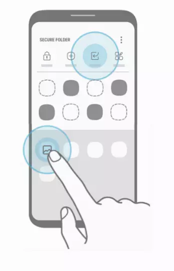 Galaxy S8 セキュアフォルダー