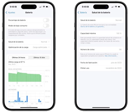 Iphone Salud Bateria