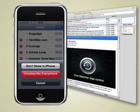 Muestra en NetNewsWire para iPhone sólo los feed que quieras