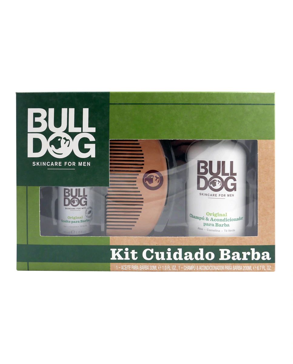 Estuche de regalo Kit Cuidado Barba Original Bulldog