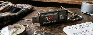 Alguien ha creado un USB con un kit de supervivencia perfecto si se cae internet. Es la mejor idea para el próximo apagón 