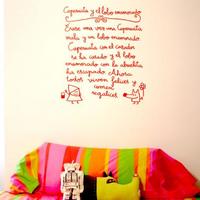 Vinilos de cuento para las paredes de la habitación infantil