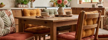 Hazlo tú misma: renueva tus sillas de cocina con cojines en los colores tendencia de 2026
