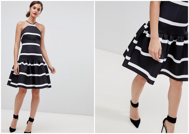 Vestido Invitada Rayas Asos Rebajas