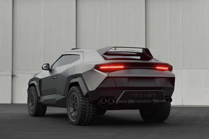 El Cybertruck quería ser el coche preparado para el apocalipsis. El Lamborghini Rezvani Knight le ha adelantado por la derecha
