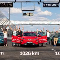 El Hyundai Kona consigue un nuevo récord de autonomía eléctrica: 1.026 kilómetros, aunque con truco