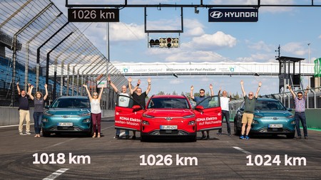 El Hyundai Kona consigue un nuevo récord de autonomía eléctrica: 1.026 kilómetros, aunque con truco