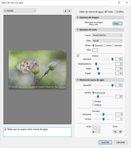 Marcas de agua en Adobe Lightroom