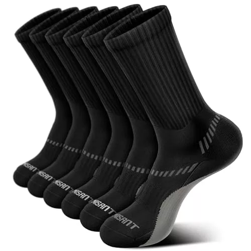 BULLIANT Calcetines Hombre 6 Pares, Calcetines Antiampollas Deporte