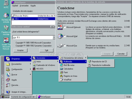 Configuración del correo electrónico en Windows 95