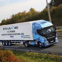 ¡1.728 km! El Iveco Stralis NP 460 de gas natural licuado ha viajado de Londres a Madrid sin repostar