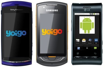Precios nuevos teléfonos en mayo con Yoigo: Sony-Ericsson Vivaz y Samsung Onix entre otros