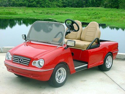 Mini Hummer, carritos de golf para ricos