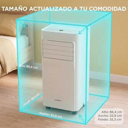 COMFEE Pingüino Aire Acondicionado Portátil 3 en 1 | 7000 BTU/1800 Frigorías Con App + Mando a Distancia | Climatizador y Deshumidificador | Bajo Consumo |...