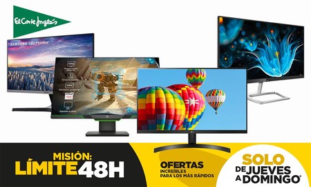Estos 8 monitores de PC te salen más baratos hasta la medianoche del domingo en el Límite 48 Horas de El Corte Inglés