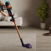 Aspiradora premium con láser para detectar suciedad y gran batería. Puede almacenar basura por hasta 30 días