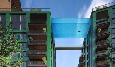 Bañarse desde las alturas: en Londres se creará la primera sky pool