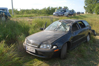 Accidente real de un Volvo V40 a 100 Km/h