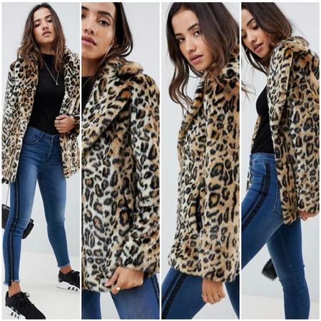 Calentita y a la última con este abrigo de pelo animal print que puedes encontrar en ASOS con descuento 