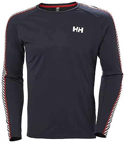 Helly Hansen Hombres Tripulación Lifa Active Stripe, Azul Marino, L