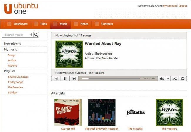 Ubuntu One Music