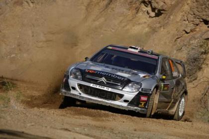 Petter Solberg entrena el Rally de Portugal probando un Fórmula 1