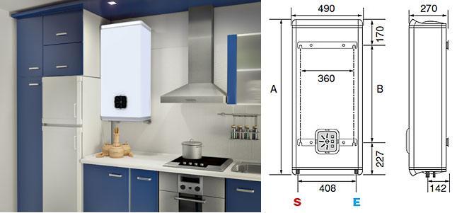 Fleck duo, el termo eléctrico que cabe dentro de un mueble de cocina Muebles de cocina medidas especiales
