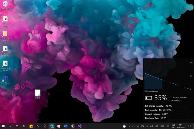 Bateria Windows 10