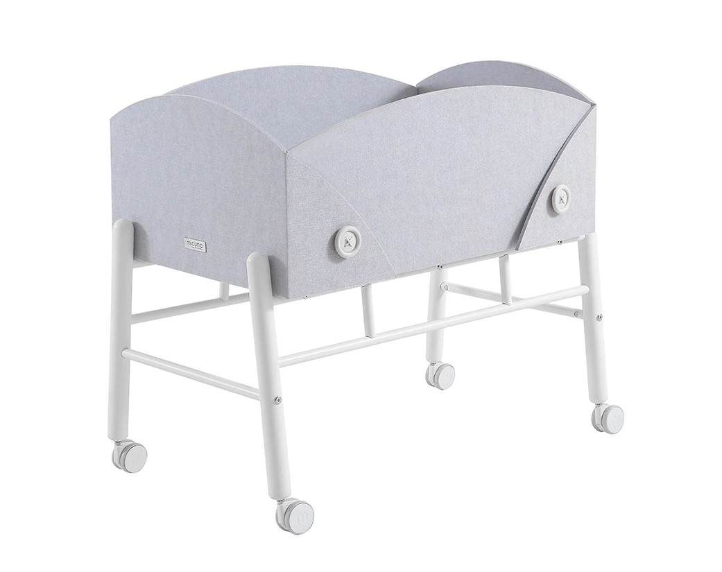 Minicuna Evolutiva (50 x 80 cm.) Micuna Cocoto MO-1910 blanco/gris