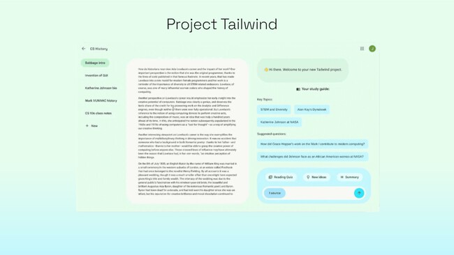 Project Tailwind Google