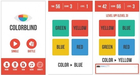 ColorBlind, un adictivo y gratuito juego de tiempo de reacción para Windows Phone 8
