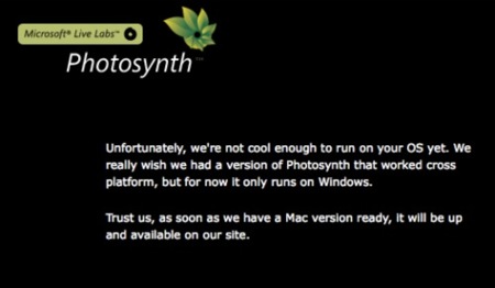 Microsoft lanza un mensaje desafiante en Photosynth