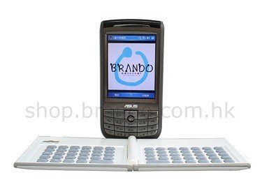 Teclado QWERTY Bluetooth plegable