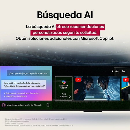 LG 4k Copilot smart TV