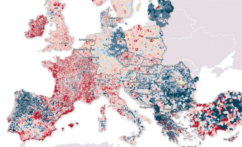 La Europa vaciada: así se ha desplazado la población del campo a la ciudad en apenas diez años