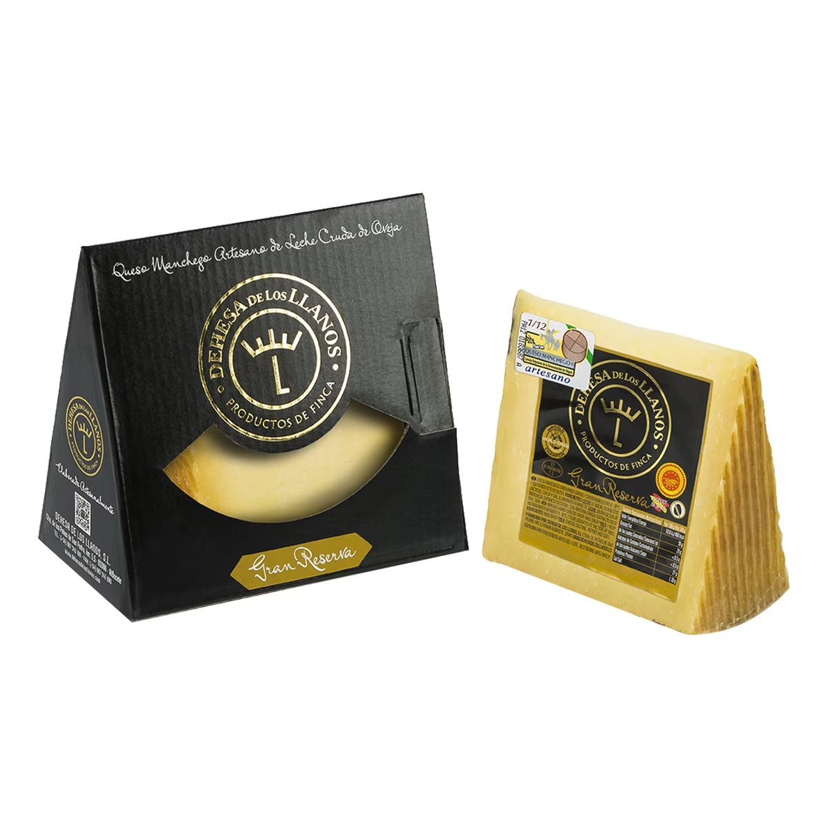 Queso manchego Gran Reserva Dehesa de Los Llanos.