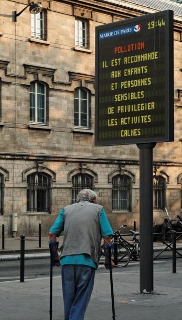Advertencia por contaminación en París