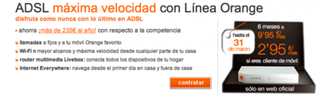 Orange saca las garras: ADSL por 13,95€ para sus clientes de móvil