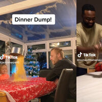 Tirar la comida sobre la mesa y que los niños coman sin plato: la última moda en Tik Tok