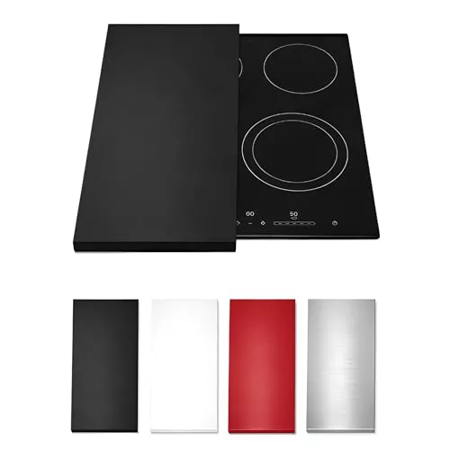 HOMELAY Tapa para vitrocerámica. Tapa cocina inducción (No GAS). 55 x 33 x 2,5 cm. Muy resistente. Hecho en España. Protector de vitroceramica, cubrevitroceramicas (1, Negro)