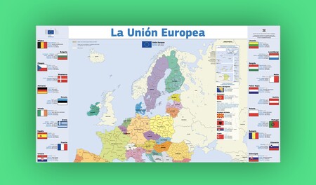 La Unión Europea regala un mapa impreso en A1 a todos los ciudadanos: así puedes pedir por Internet que te lo envíen