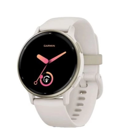 Reloj deportivo - Garmin Vívoactive® 5, Marfil, 20 mm, 4GB, 1.2" AMOLED, Autonomía hasta 11 días
