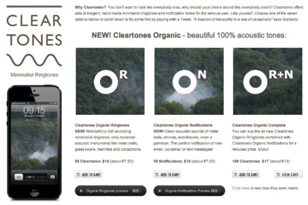 Cleartones, los tonos para iPhone que los minimalistas siempre han querido tener