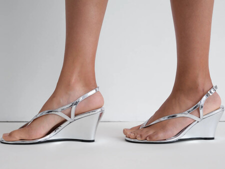 Sandal Wedge Silver 05