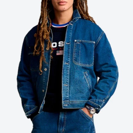 Polo Ralph Lauren Cazadora de hombre vaquera con Polo Sport en la parte trasera