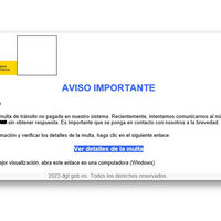 ¡Cuidado! Si te llega esta multa de la DGT no caigas: es una estafa