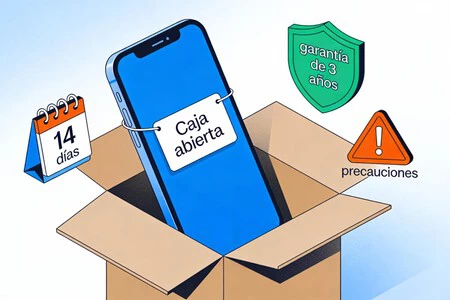 Devolución del móvil con caja abierta