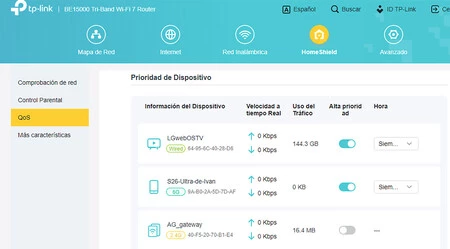 Prioridad para la televisión en mi router TP-Link